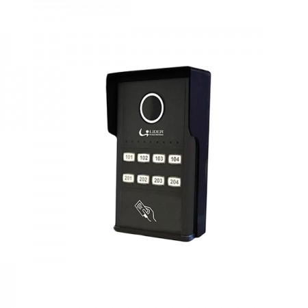 Porteiro Eletrônico Coletivo Smart 8 Pontos c/ RFID - Líder